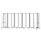 National Public Seating NPS Room Divider, 6' Height, 9 Sections, Clear Acrylic Panels RDB6-9CA - alternate 3
